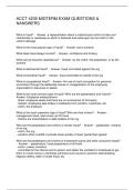 ACCT 4235 MIDTERM EXAM QUESTIONS & NANSWERS