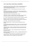 ACCT 4235 FINAL QUESTIONS & ANSWERS