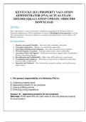 KENTUCKY &lpar;KY&rpar; PROPERTY VALUATION  ADMINISTRATOR &lpar;PVA&rpar; ACTUAL EXAM &ndash;  2025&sol;2026 &lpar;Q&A&rpar; LATEST UPDATE &vert; FREE PDF  DOWNLOAD 