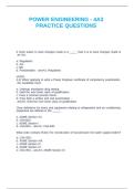 POWER ENGINEERING - 4A3 PRACTICE QUESTIONS