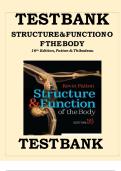 FULL TEST BANK Structure and Function of the Body 16th Edition Patton Questions and Answers&comma; All Chapters 1-22
