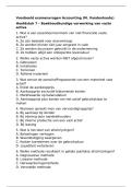 Voorbeeld examenvragen - Accounting voor Bedrijfskunde VUB - M&period; Vandenhaute &lpar;16&sol;20&rpar;