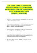 CON 3990V EXAM STUDY GUIDE  2026&sol;2027 ACCURATE QUESTIONS  WITH CORRECT DETAILED ANSWER &vert;&vert;  100&percnt; GUARANTEED PASS   <RECENT VERSION> 