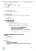 Lesnotities Inleiding Antropologie 