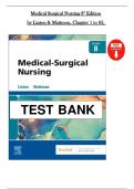 Medical-Surgical Nursing Test Bank &vert; Linton & Matteson 8th Edition &vert; Chapters 1&ndash;63 &vert; Latest Update