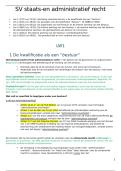 Volledige samenvatting Staats-en Administratief recht &plus; notities lessen 
