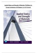 Applied Statics and Strength of Materials Solution Manual &vert; Limbrunner 7th Edition &vert; Full Chapters 1&ndash;21 &vert; Latest Update