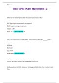 BLS CPR Exam Questions -2