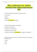 AMCA Certification Test - Medical Assisting Study Guide&vert; Comprehensive Q&A
