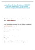 Bailey Bridge PE Study Guide Newest 2025&sol;2026  Complete Questions and Correct Detailed  Solutions Already Graded A&plus;&vert;Verified by Experts 