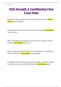 ISSA Strength & Conditioning Final Exam Study 