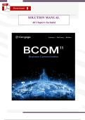 Solutions Manual for BCOM&comma; 11th Edition by Carol M&period; Lehman &ndash; Complete Chapters 1&ndash;14 Step-by-Step Answers