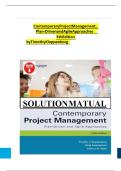 Contemporary Project Management&comma; Plan-Driven and Agile Approaches 5th Edition by Timothy Kloppenborg
