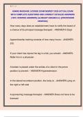 HAWAII MASSAGE LICENSE EXAM NEWEST 2026 ACTUAL EXAM  WITH COMPLETE QUESTIONS AND CORRECT DETAILED ANSWERS  &lpar;100&percnt; VERIFIED ANSWERS&rpar; &vert;ALREADY GRADED A&plus;&vert; &vert;&vert;PROFESSOR  VERIFIED&vert;&vert;