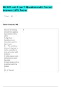 NU 623 unit 6 quiz 3 Questions with Correct Answers 100&percnt; Solved