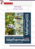 Test Bank for Using & Understanding Mathematics&colon; A Quantitative Reasoning Approach&comma; 8th Edition by Jeffrey Bennett &ndash; Complete Chapters Verified Guide A&plus; &lpar;ISBN 9780137575336&rpar;