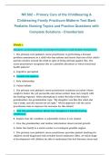 NR602 Primary Care of the Childbearing & Childrearing Family Practicum&comma; Chamberlain University &ndash; midterm test bank on pediatric nursing topics with practice questions and complete solutions 2026&sol;2027
