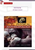 Test Bank for Physical Anthropology&comma; 12th Edition by Philip L&period; Stein &ndash; Complete Chapters PDF