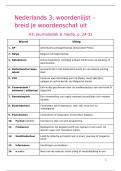 Nederlands 1&comma; 2 & 3 - alle woordenschat uit 'Breid je woordenschat uit'