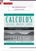 Student Solutions Manual to Accompany Calculus&colon; Early Transcendentals Single Variable&comma; 10th Edition by James Stewart &ndash; Complete Step-by-Step Solutions