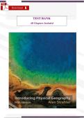 Test Bank for Geosystems&colon; An Introduction to Physical Geography&comma; Canadian Edition&comma; 4th Edition by Robert W&period; Christopherson &ndash; Complete Chapters 1&ndash;20