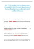 CLS TCCC Combat Lifesaver Course Exam  Newest 2025&sol;2026 Complete Questions and  Correct Detailed Answers Already Graded  A&plus;&vert;Assured Success 