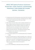 NR667 FNP Capstone Practicum and Intensive Practice Quiz&comma; Chamberlain University&comma; 2026&sol;2027 &ndash; cardiac&comma; endocrine&comma; and dermatology assessments with complete solutions