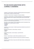 PC 832 EXAM QUESTIONS WITH CORRECT ANSWERS