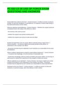 PC 832 LD 20 USE OF FORCE EXAM QUESTIONS AND ANSWERS