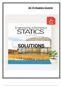 Solutions manual to engineering mechanics statics 4th edition by pytel
