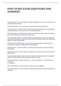 POST PC832 EXAM QUESTIONS AND ANSWERS