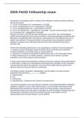 2025 FAGD Fellowship exam Questions and Answers