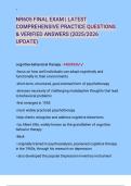 NR605FINALEXAM&vert;LATESTCOMPREHENSIVEPRACTICEQUESTIONS&VERIFIEDANSWERS&lpar;2025&sol;2026UPDATE