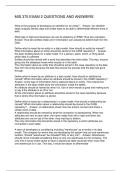 MIS 375 EXAM 2 QUESTIONS AND ANSWERS