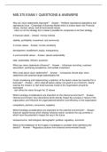 MIS 375 EXAM 1 QUESTIONS & ANSWERS