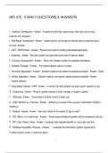 MIS 375 - EXAM 3 QUESTIONS & ANSWERS