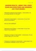 SHADOW HEALTH - HEENT TINA JONES  EXAM 2026 QUESTIONS AND ANSWERS&vert;  ACE YOUR GRADES&period;