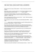 ISM 4402 FINAL EXAM QUESTIONS & ANSWERS