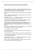 ISM 4402 MID-TERM QUESTIONS & ANSWERS