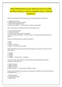 NHCO Phlebotomy Exam with all Correct & 100&percnt; Verified Answers &vert;Actual Complete Exam&vert; Already Graded A&plus;