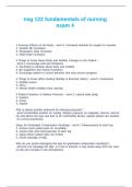 nsg 122 fundamentals of nursing exam 4