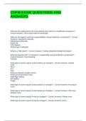 CHFM EXAM QUESTIONS AND ANSWERS