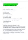 CHFM STUDY GUIDE WITH COMPLETE SOLUTIONS