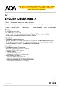 2025 AQA AS ENGLISH LITERATURE A Paper 2 Love Through  the Ages&colon; Prose Question Paper & Mark Scheme &lpar;Merged&rpar;  Friday 23 May 2025 &lbrack;VERIFIED&rsqb;