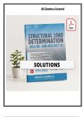 SOLUTIONS MANUAL to Structural Load Determination 2024 IBC and ASCESEI 7-22 2nd Edition by Fanella