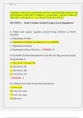 NORTH CAROLINA ASSISTED LIVING ADMINISTRATOR EXAM QUESTIONS AND 100&percnt; CORRECT ANSWERS &vert; LATEST UPDATE 2026&sol;2027 &vert; GRADED A&plus; &vert; GUARANTEED SUCCESS&excl;&excl;