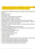Ultimate NCLEX Science & Medicine Study set High-Yield Nursing Notes for Fast Exam Success&period;pdf
