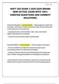 NUFT 202 EXAM 3 2025-2026 BRAND NEW ACTUAL EXAM WITH 100- VERIFIED QUESTIONS AND CORRECT SOLUTIONS&period;