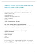 NUFT 202 Intro to Prof Nursing Week Two Exam Questions With Correct Answers&period;