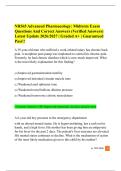 NR565 Advanced Pharmacology&colon; Midterm Exam Questions And Correct Answers &lpar;Verified Answers&rpar; Latest Update 2026&sol;2027 &vert; Graded A&plus; &vert; Guaranteed Pass&excl;&excl;